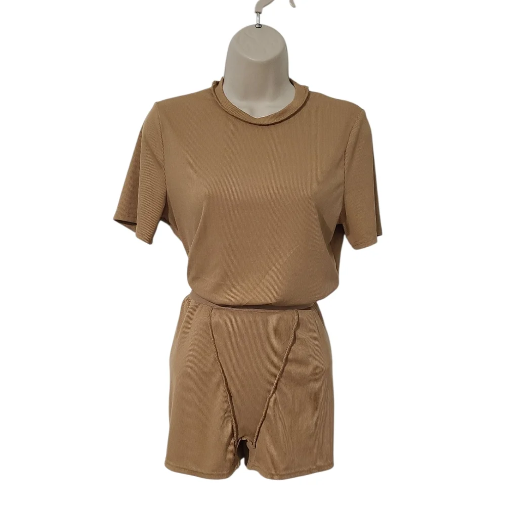 Tan Two Piece Set - Picture 3 of 5